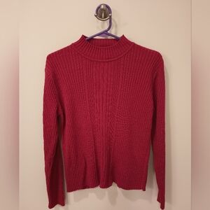 Koret city blue red mock sweater